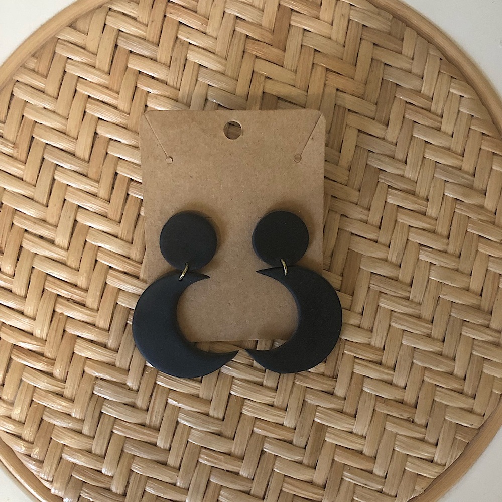 Minimalist Geometric Polymer Earrings